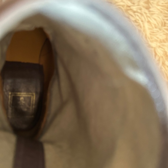 FRYE Women’s Melissa Short Shaft Moto In Leather Canvas Gray  Boots Sz 9 B - Picture 10 of 10